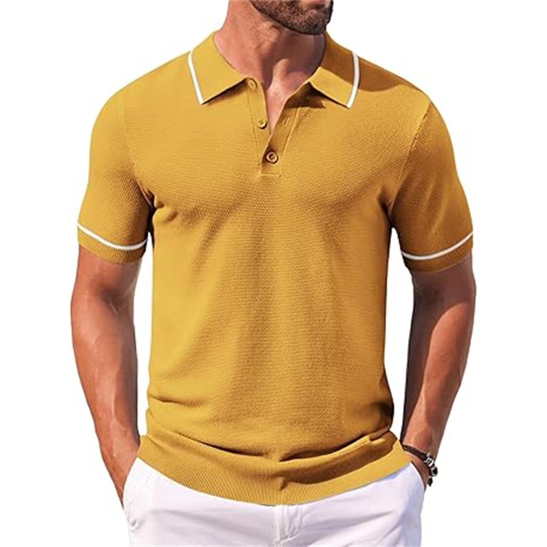 Men's Knit Golf Polo Shirt 10