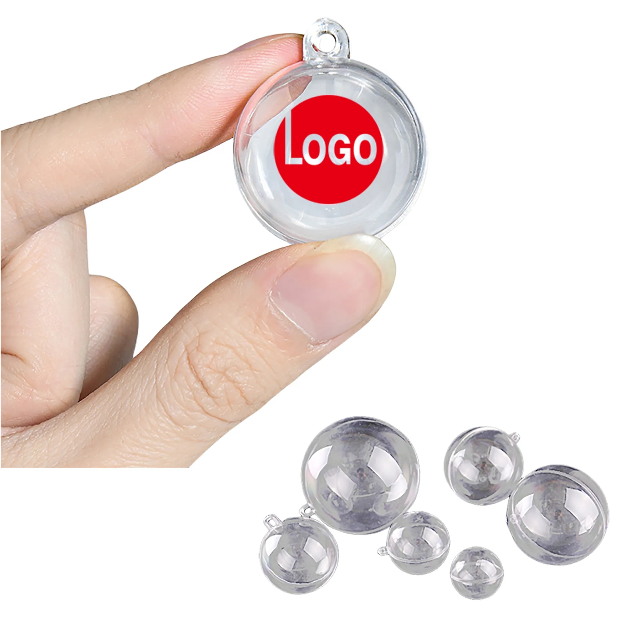 3.14 inch Filling Transparent Plastic Decorative Ball 5