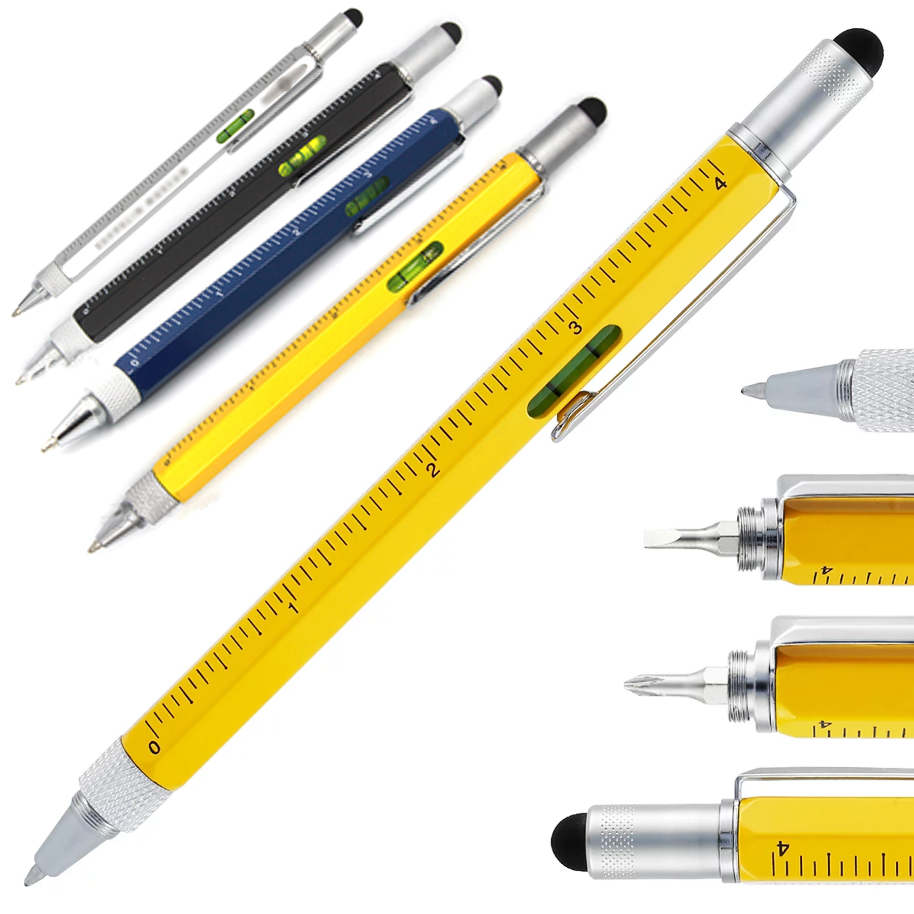 Multitool Pen - Stylus, Ruler, Level, Screwdriver 1