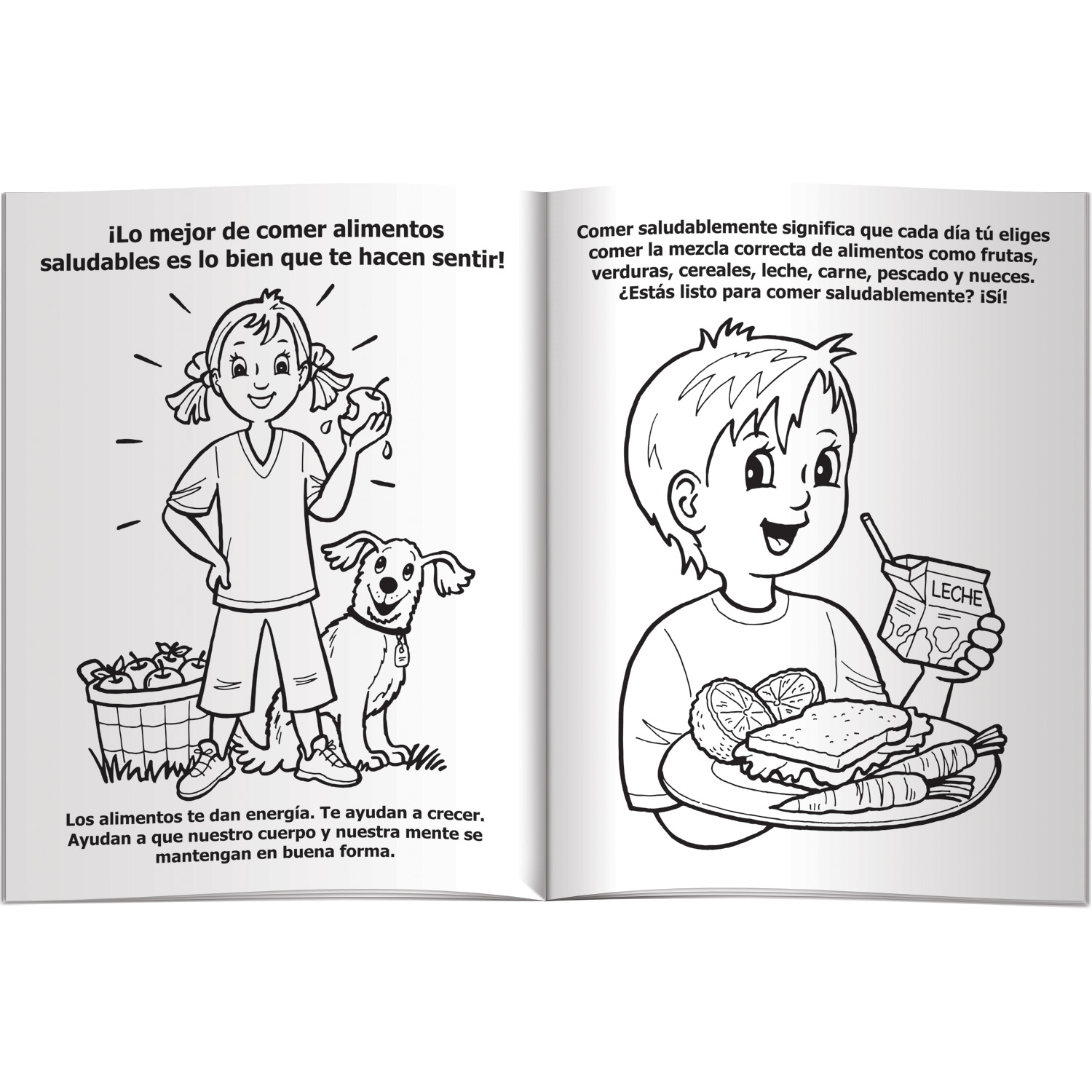 Coloring Book - Feel Good! Eat Healthy! (Spanish) 2