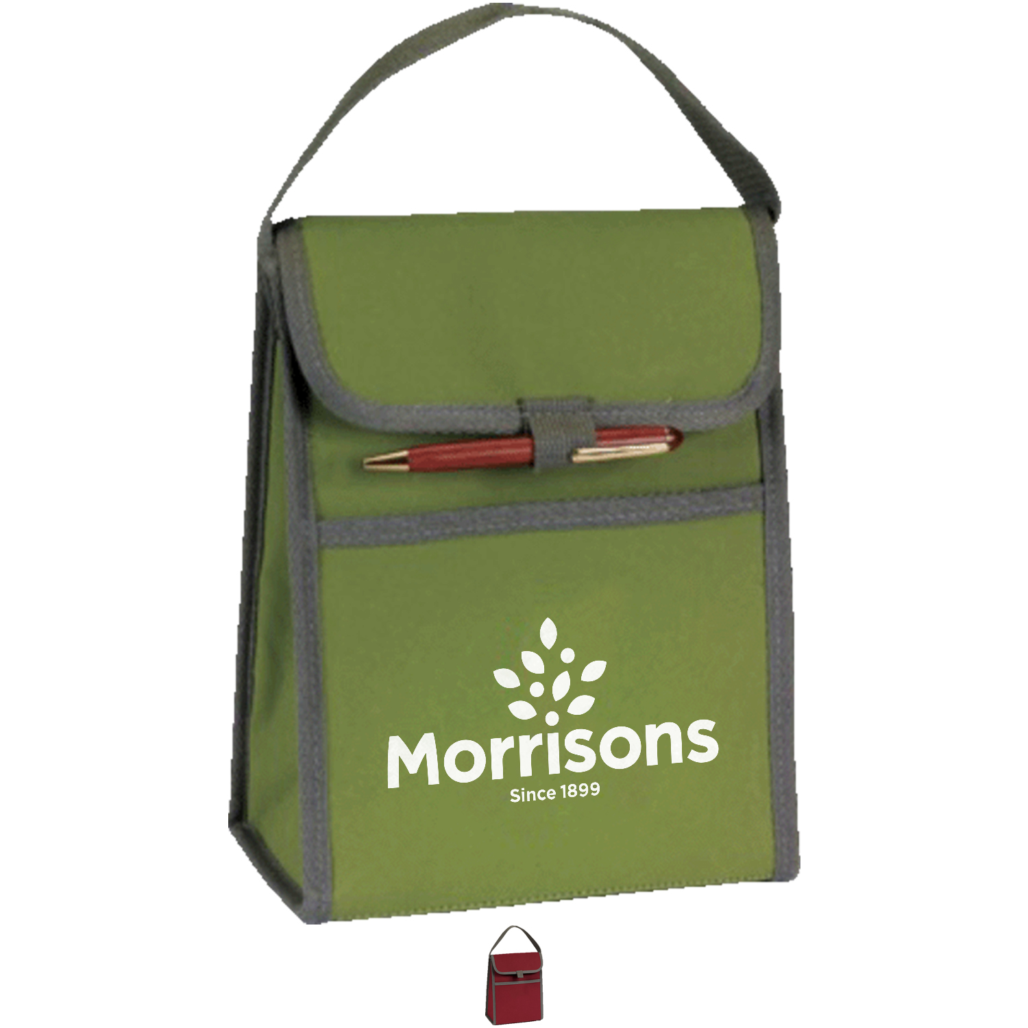 Eco-Insulated Tear Resistant 6 Pack Cooler Lunch Bag w/ Front Pocket (8.5” x 10” x 6”) 4