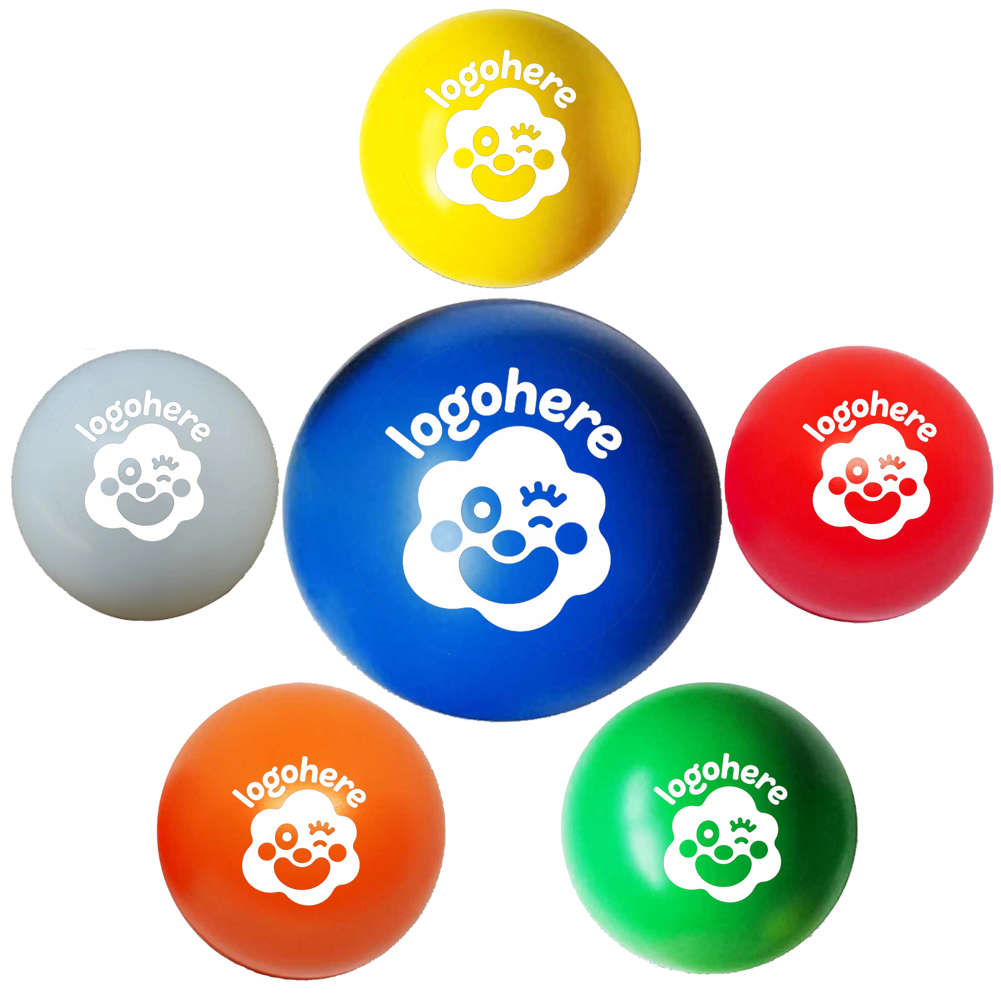 Custom Logo Round Stress Relief Ball 3