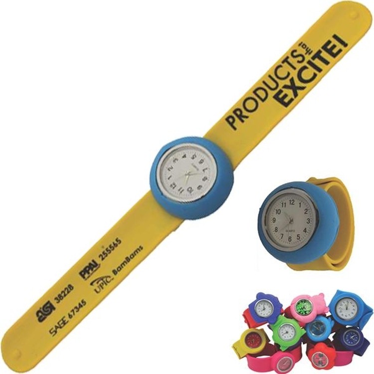 Silicone Slap Big Quartz Watch 2