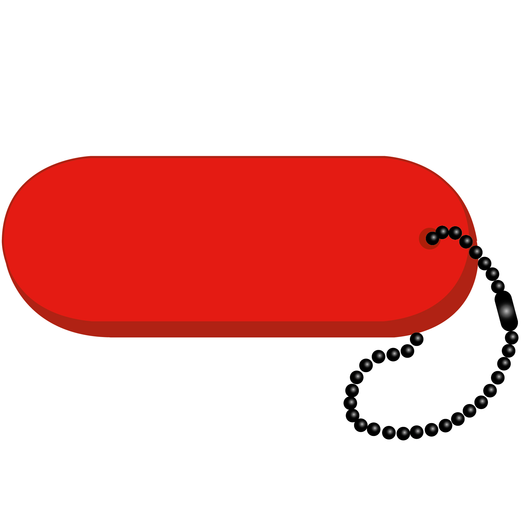 Oval - Large Key Tag 5