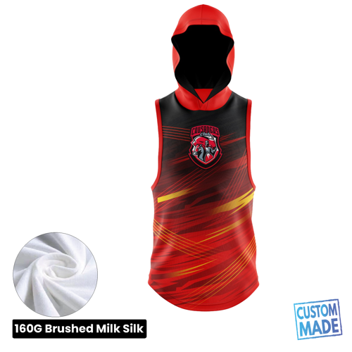 Unisex & Kids' Sublimation Sleeveless Hooded T-Shirt - 160G 4