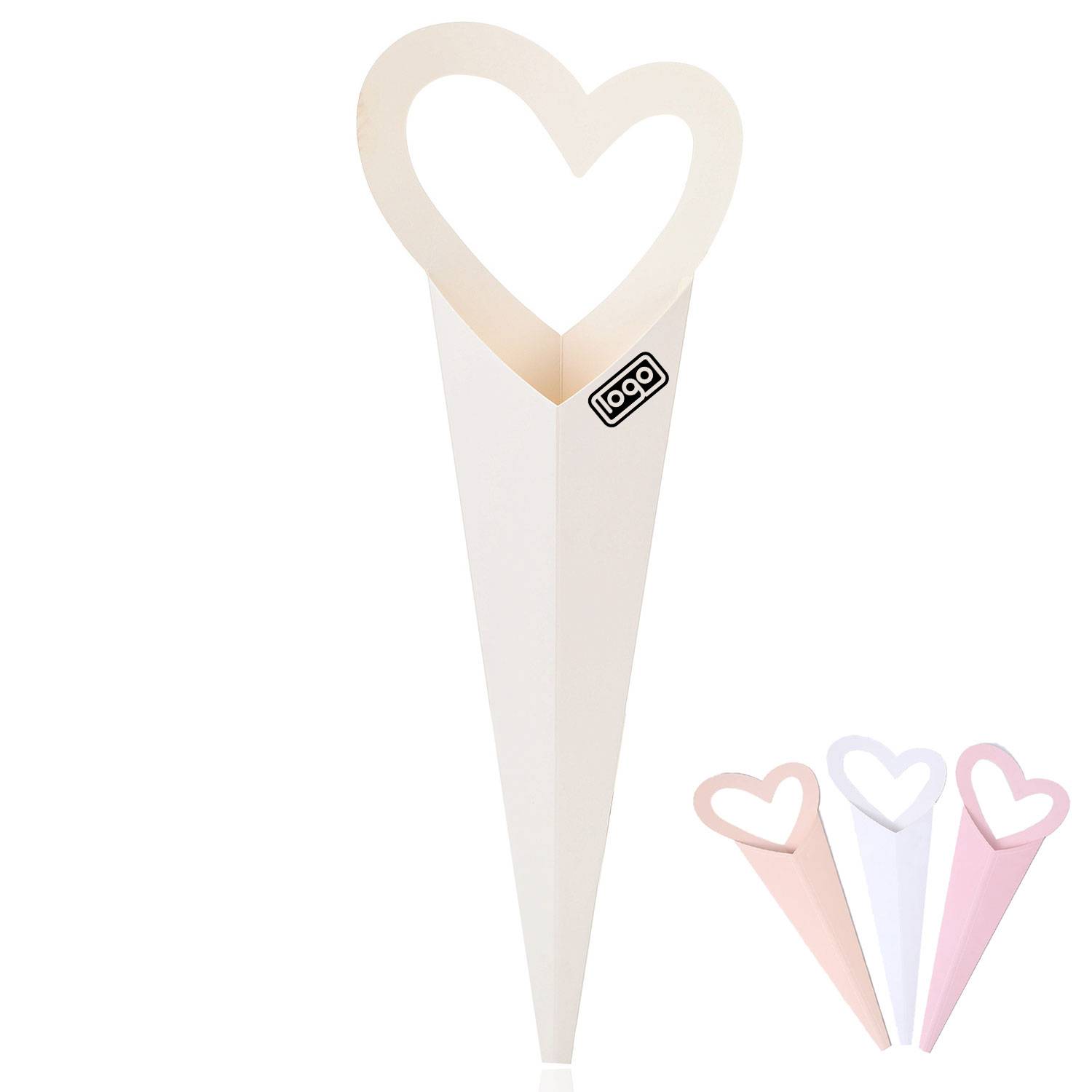 Wedding Flower Wrapping Paper Heart Box Gift Bag 1