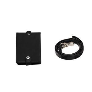 PU Lanyard 5 Pockets Folded PU Leather Card Holder 29