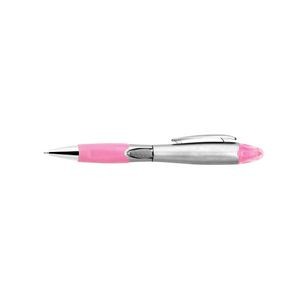 Silver Barrel Pen With Highlighter 7
