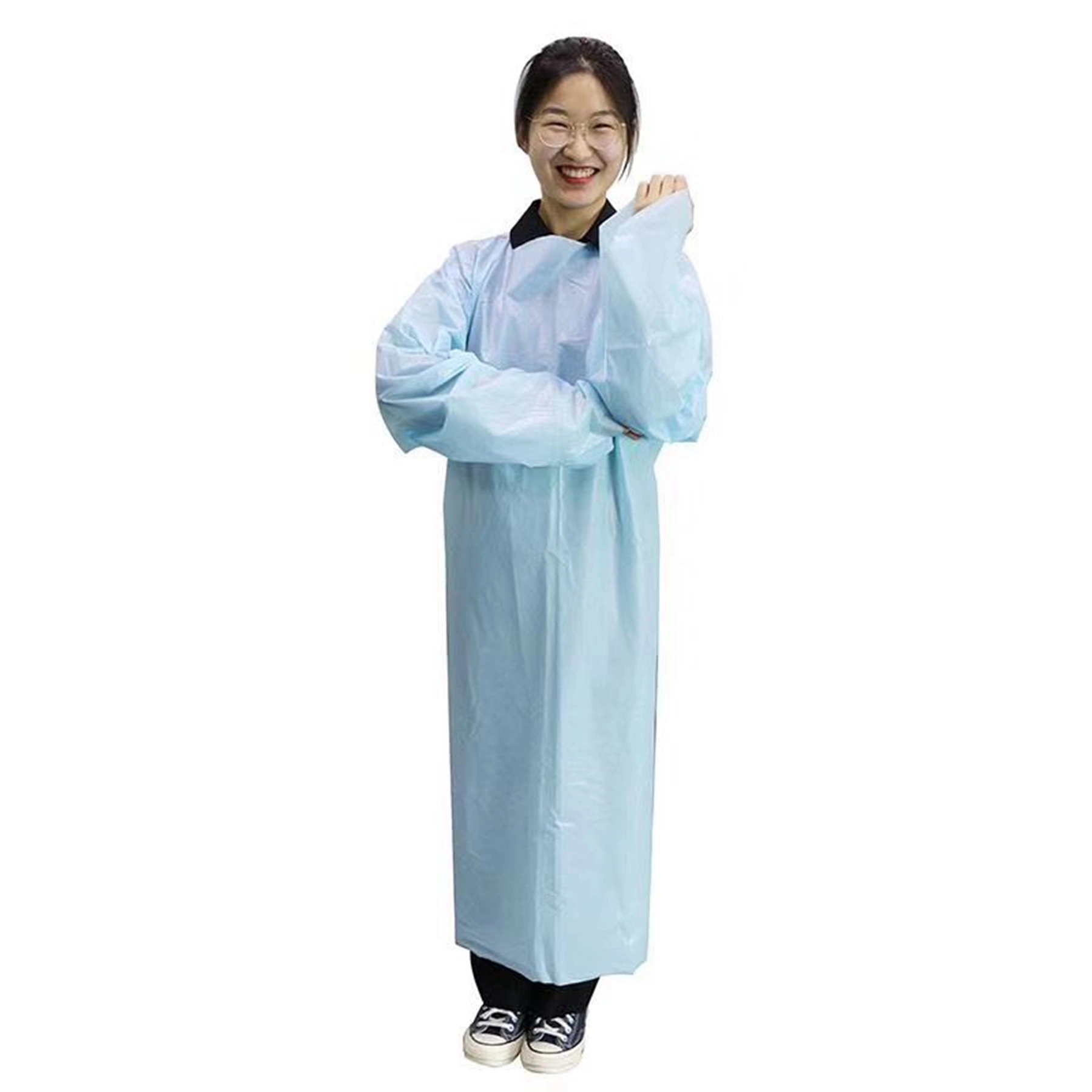 Waterproof Disposable Plastic Isolation CPE Gowns 5