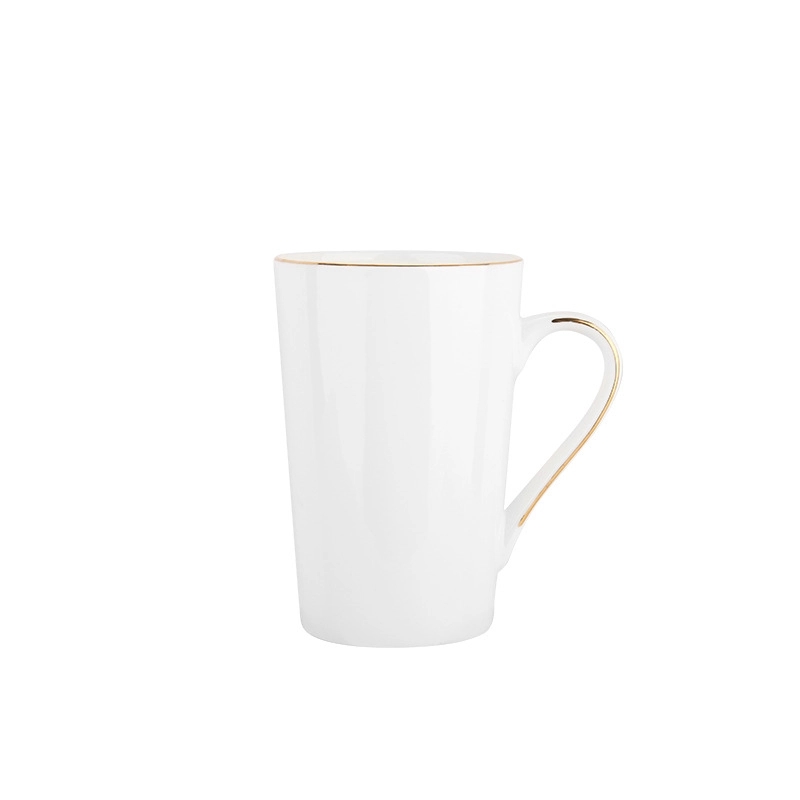 Creative Gold Line Couple Ceramic Bone China Mug 3