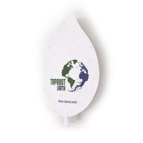 Seed Paper Leaf Perforated Card