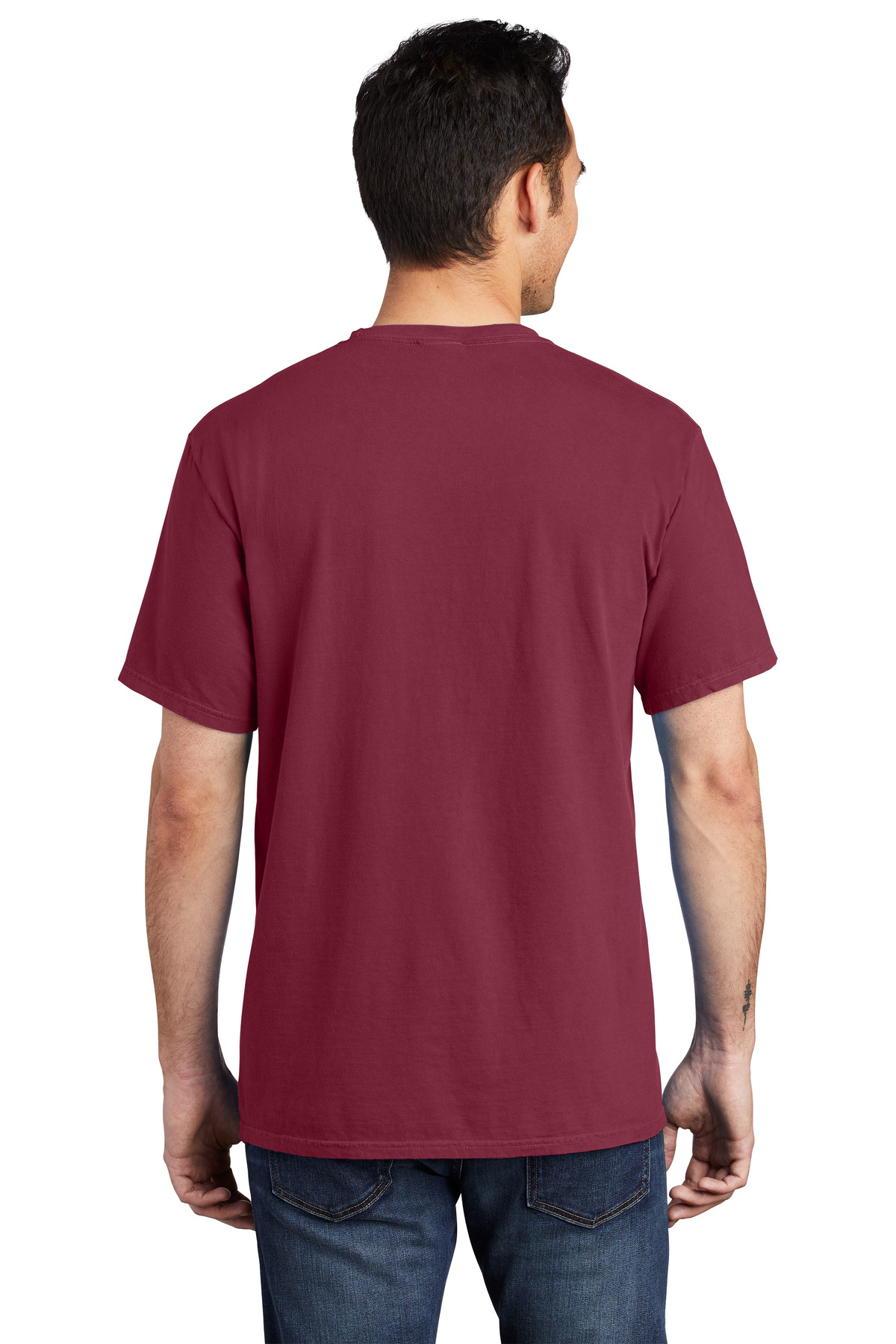 Port & Co Beach Wash Garment-Dyed Pocket Tee. PC099P 6