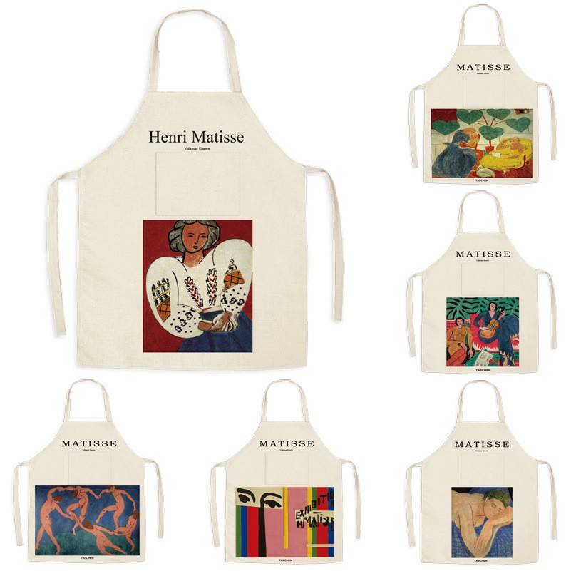 Linen Apron With Pocket 4