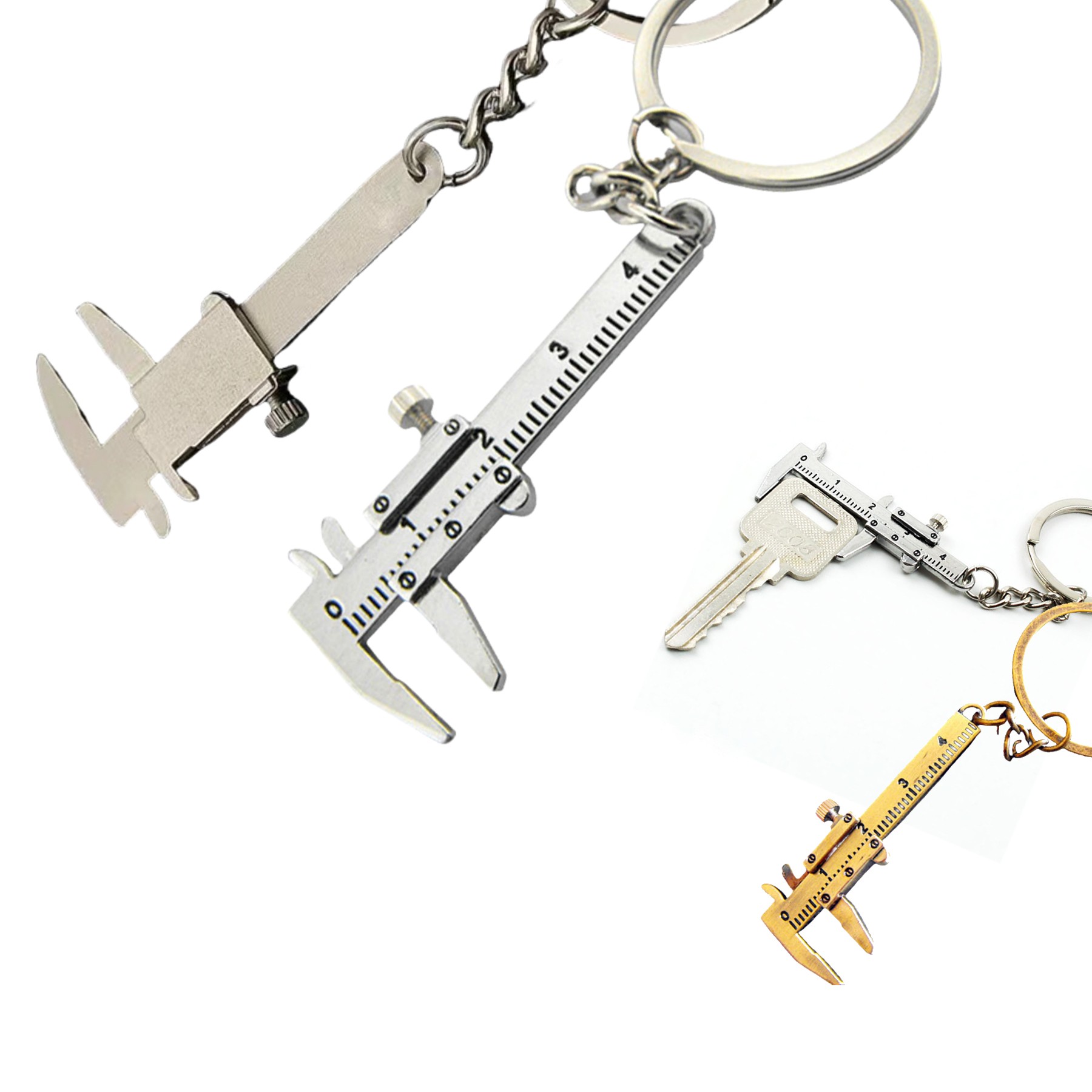 Mini Vernier Caliper Keychain 2