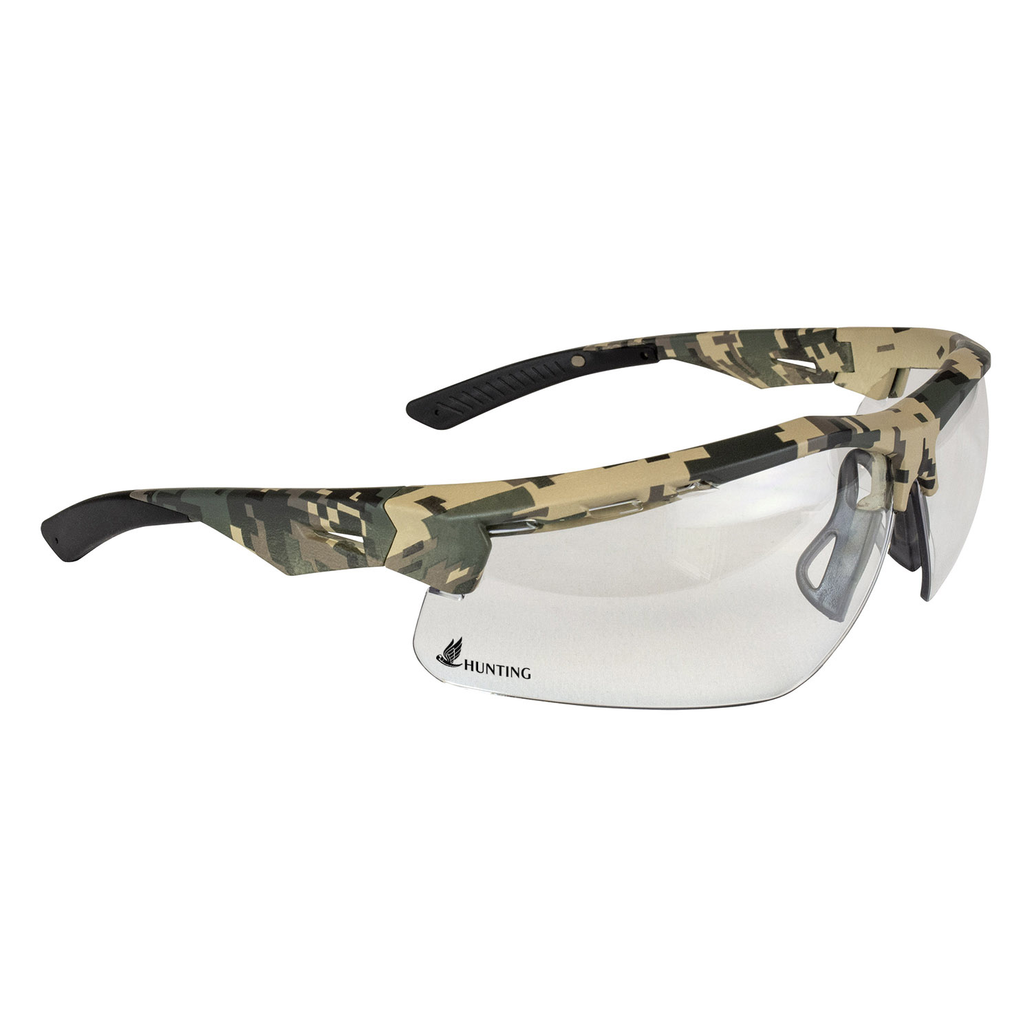 Thraxus Safety Eyewear - Digital Camo Frame Clear Anti-Fog Lens