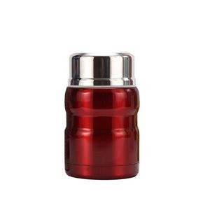 850ml Stainless Steel Food Cup With Double Wall Insulation Foldable Spoon 27
