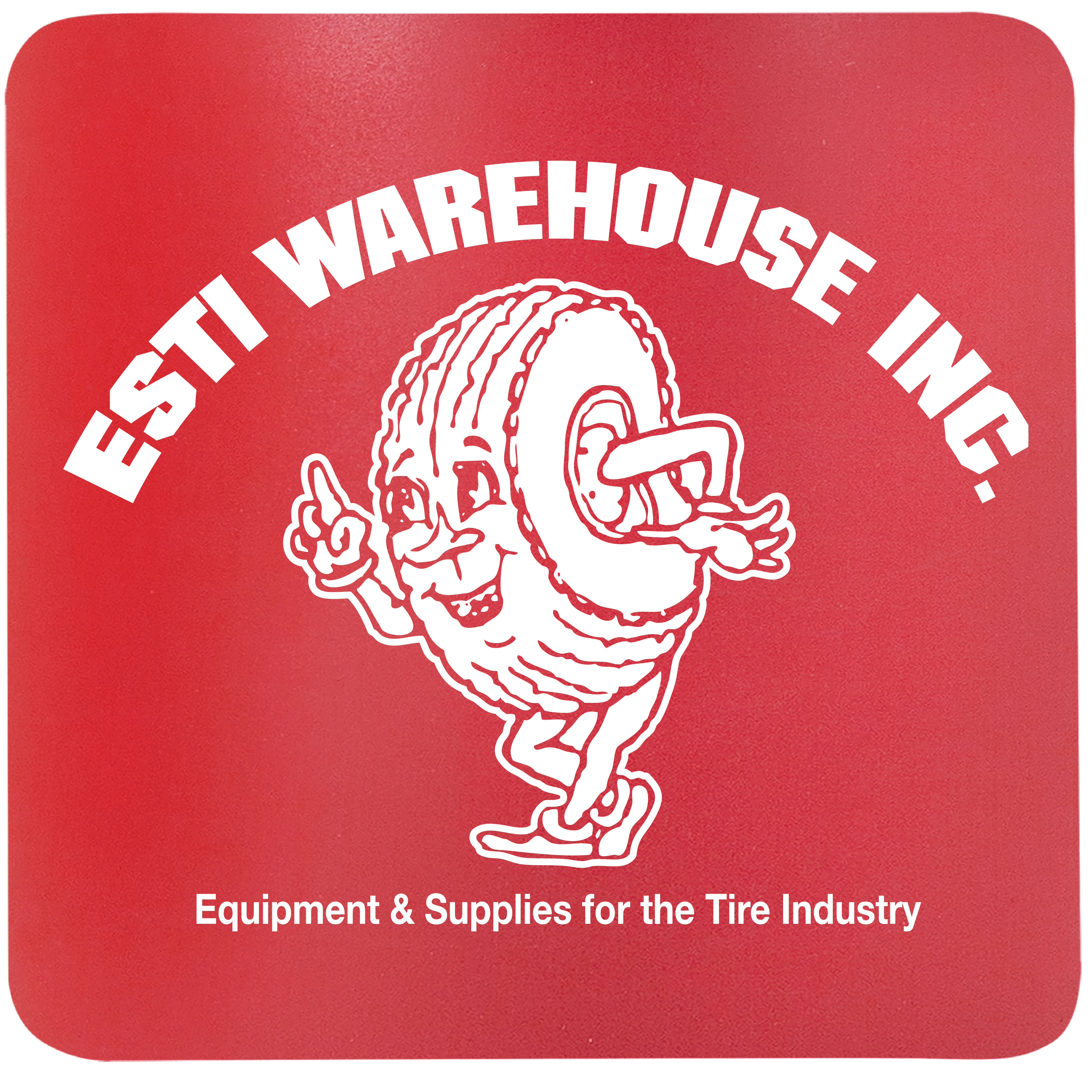 3" Red Square Silicone Coaster 4