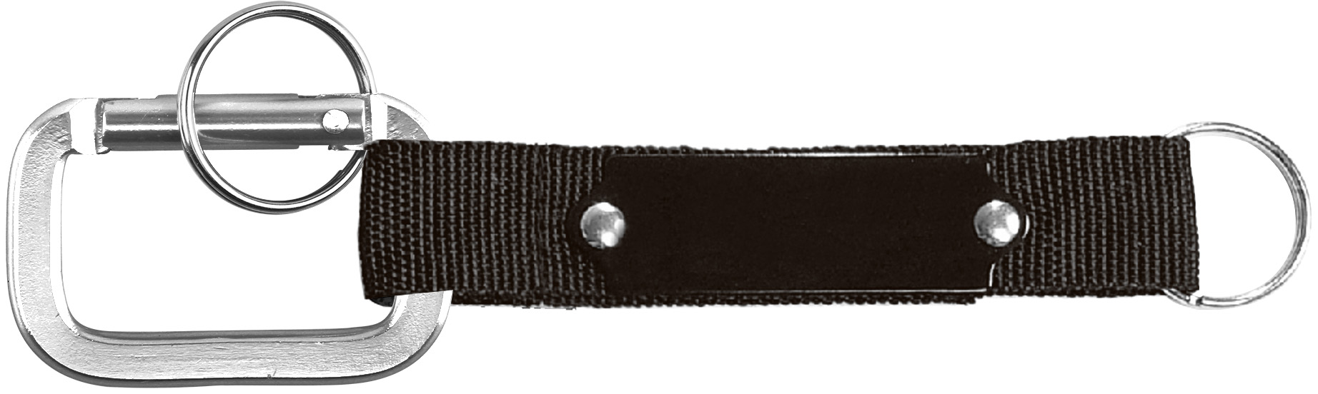Square Shaped Carabiner with Strap and Plate 2