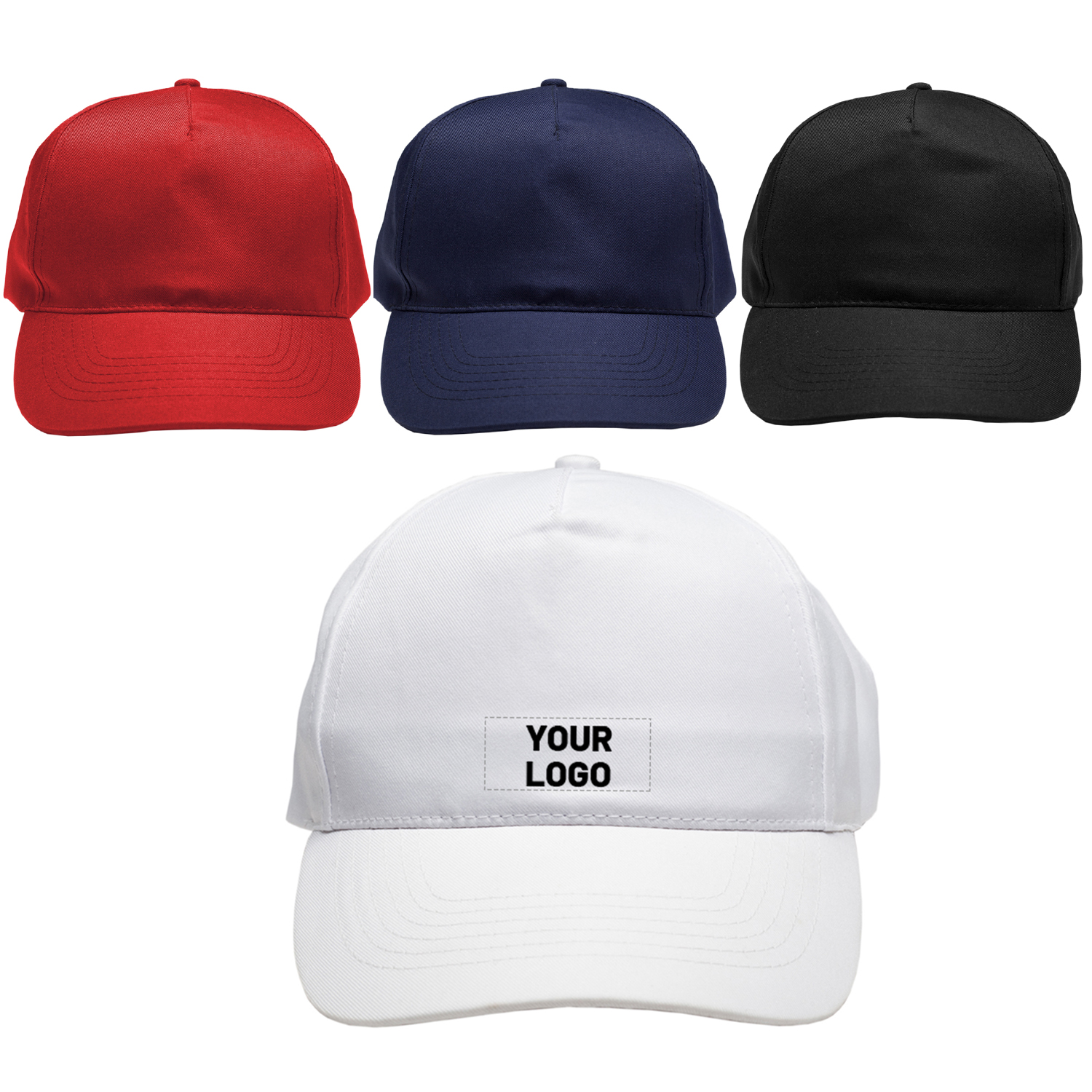 5 Panel Polyester Baseball Cap 1