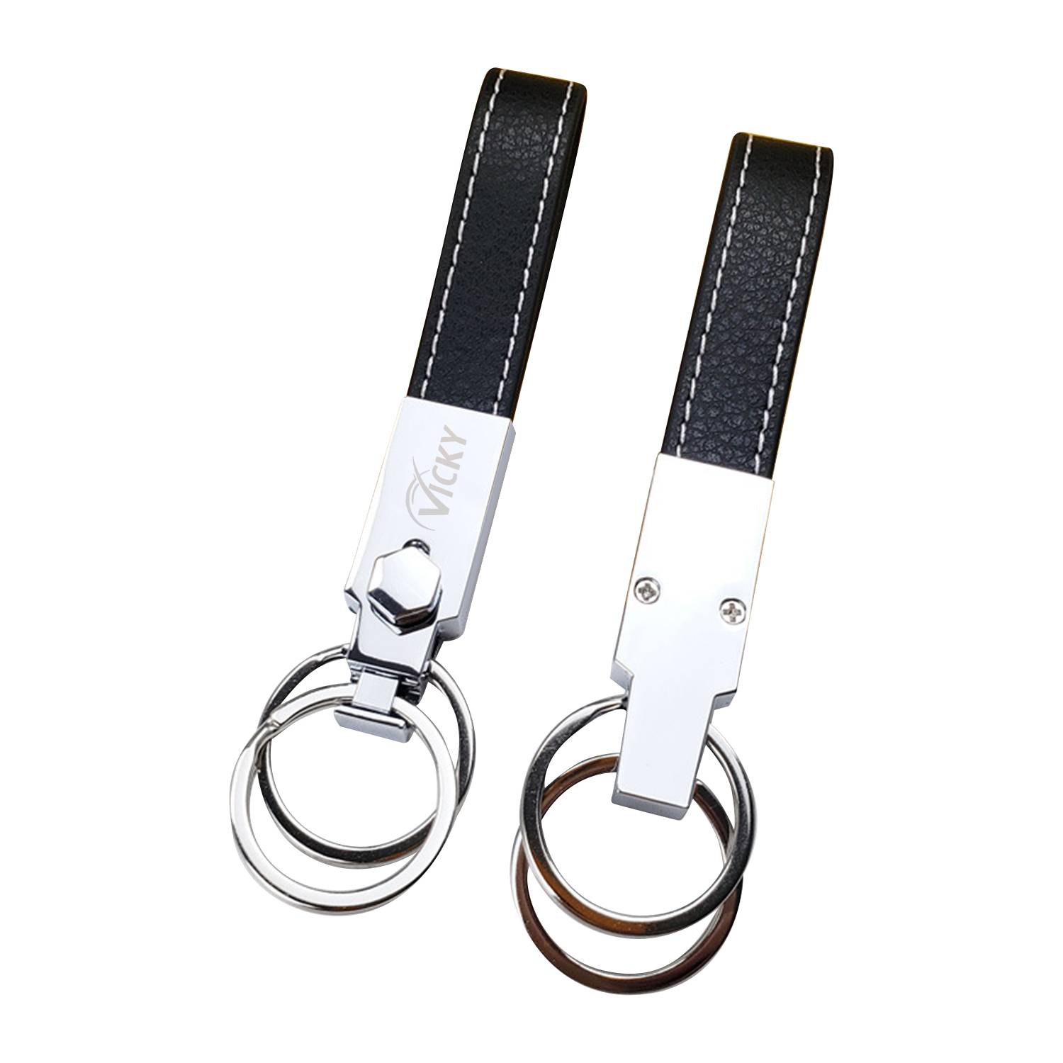 PU Leather Metal Key Chain 2