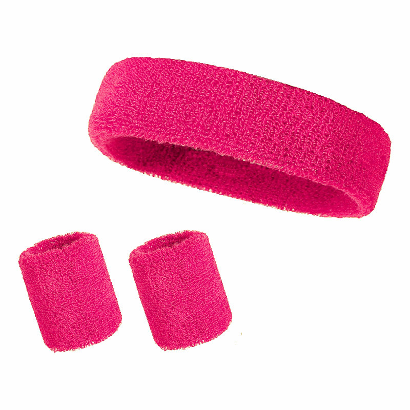 3 Pieces Sweatband Set Sports Headband Wristband Set 5