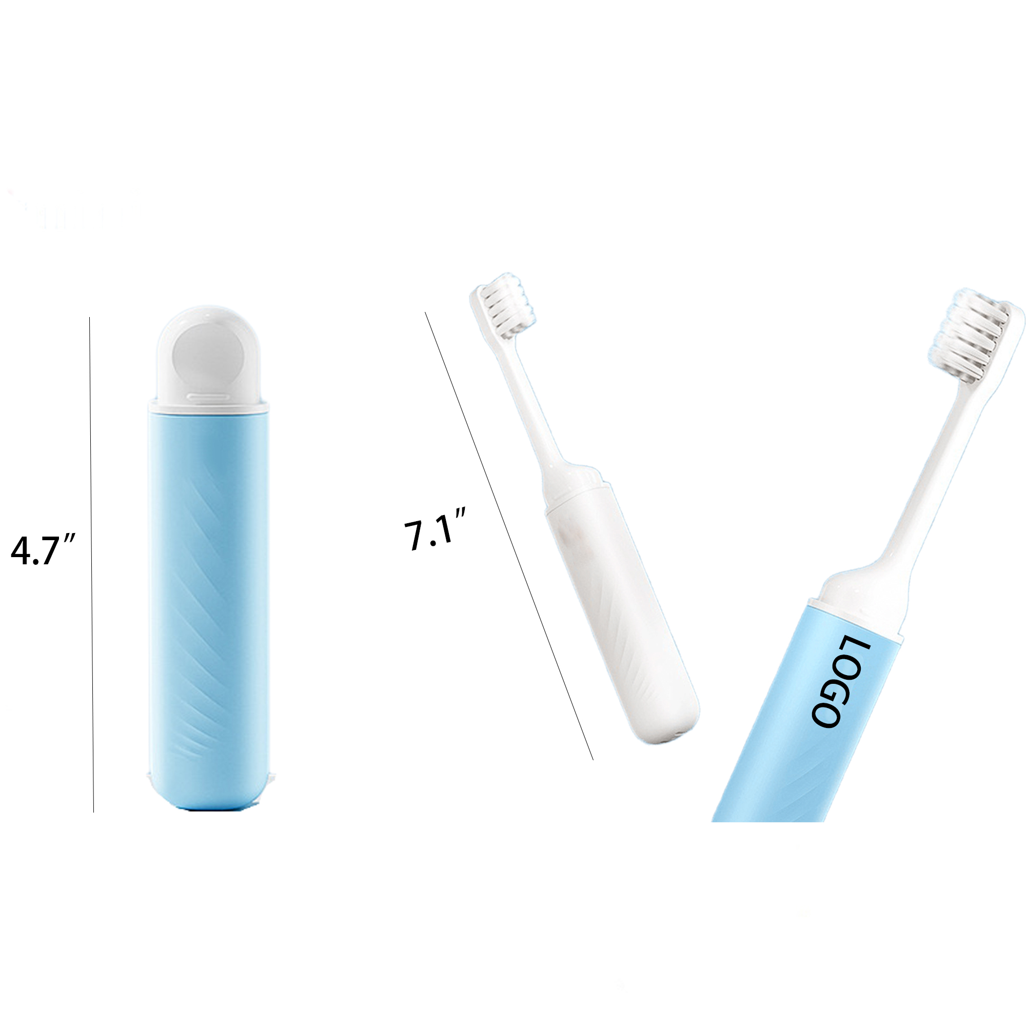 Compact Travel Folding Toothbrush MOQ 10pcs 2