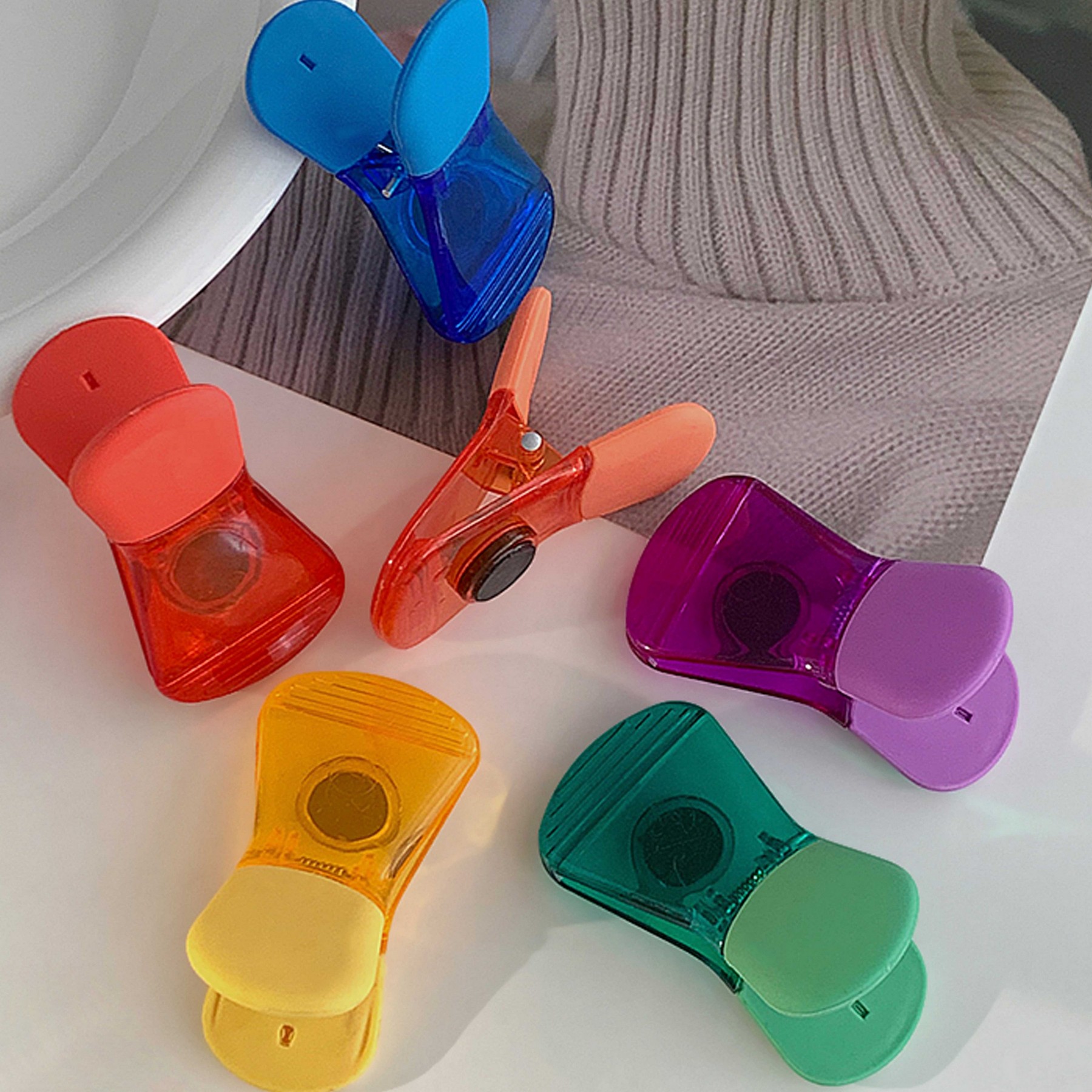 Assorted Color Strong Magnetic Food Clips 4