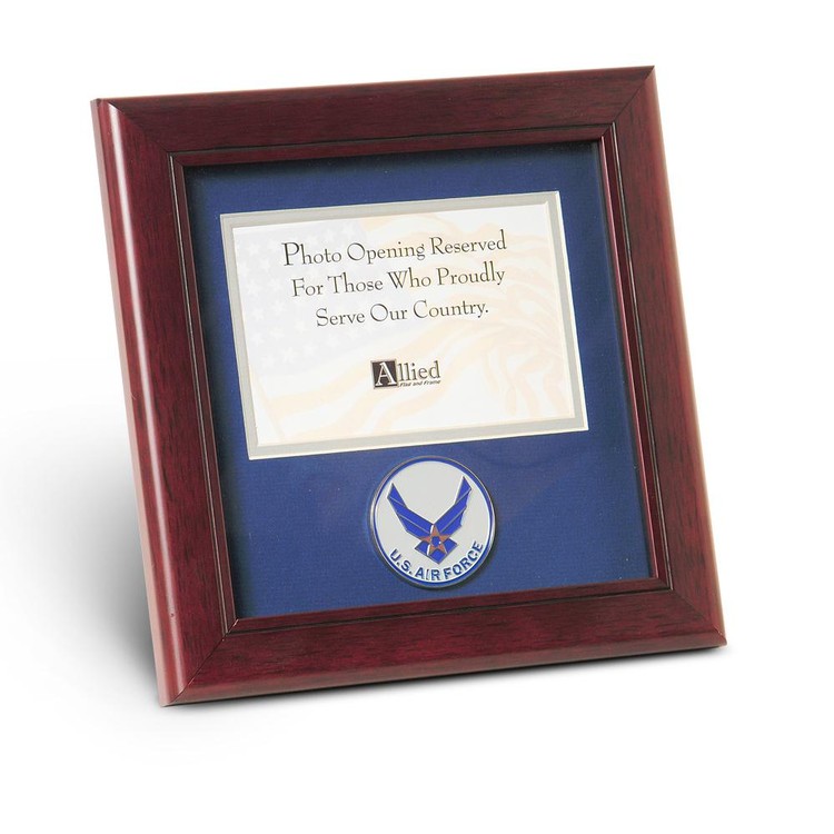 Aim High Air Force Medallion 4-Inch by 6-Inch Landscape Picture Frame 1