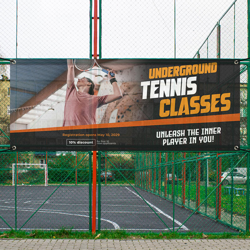 Custom 4' X 10' Mesh Banners 6