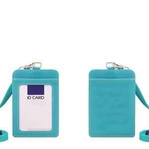 RFID Blocking PU Leather Card Holder with Lanyard 7