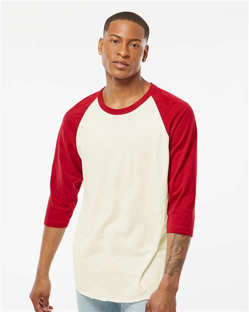 Unisex Fine Jersey Raglan T-Shirt - 245 114