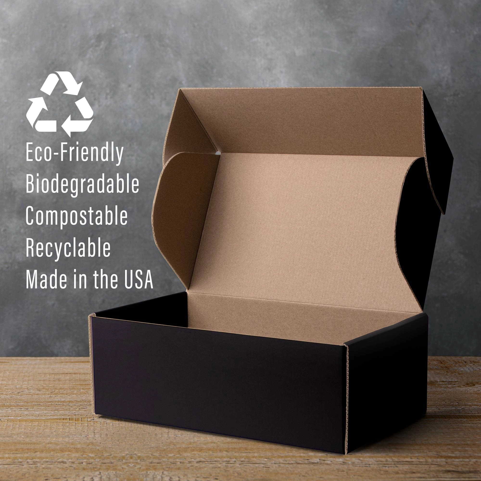 Screen Printed Corrugated Box Medium 11x6.5x4 For Mailers, 5