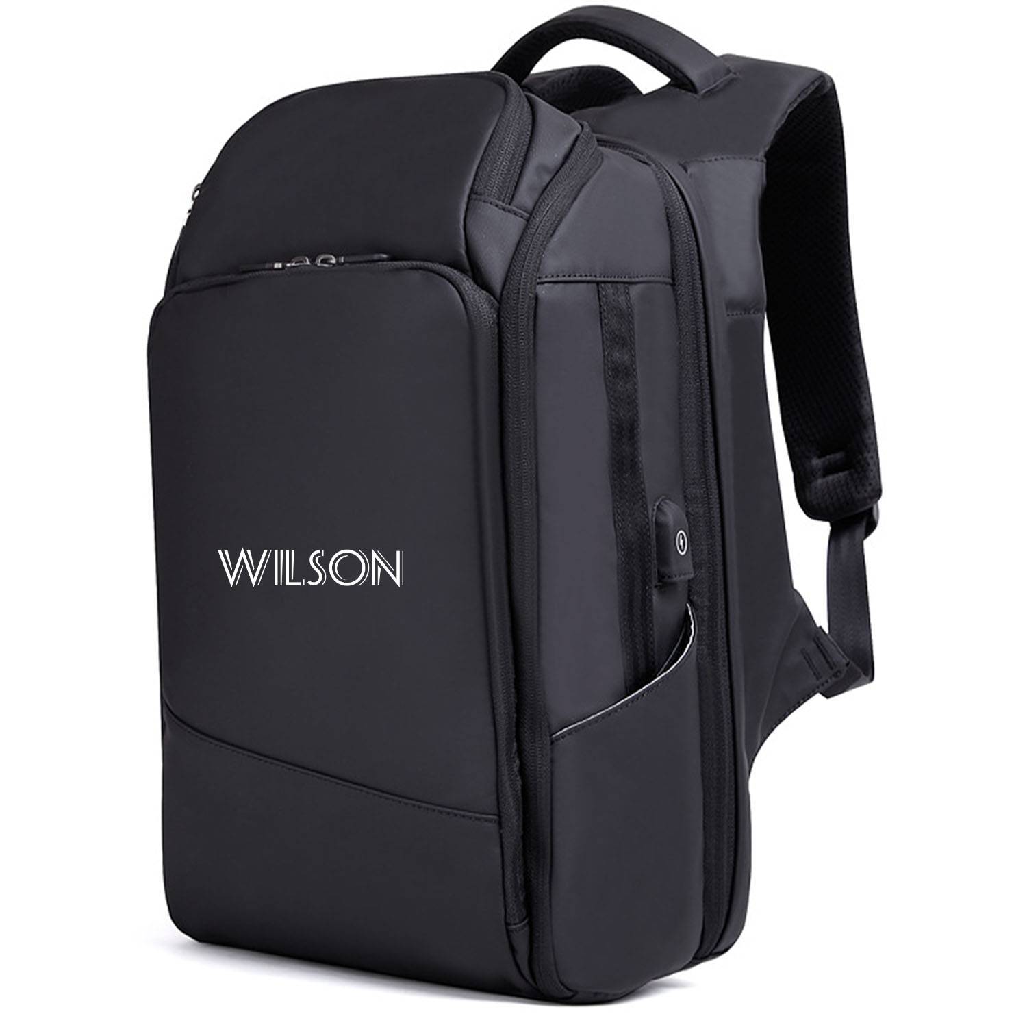 Nylon Large Capacity Backpack with USB Charging Port 4