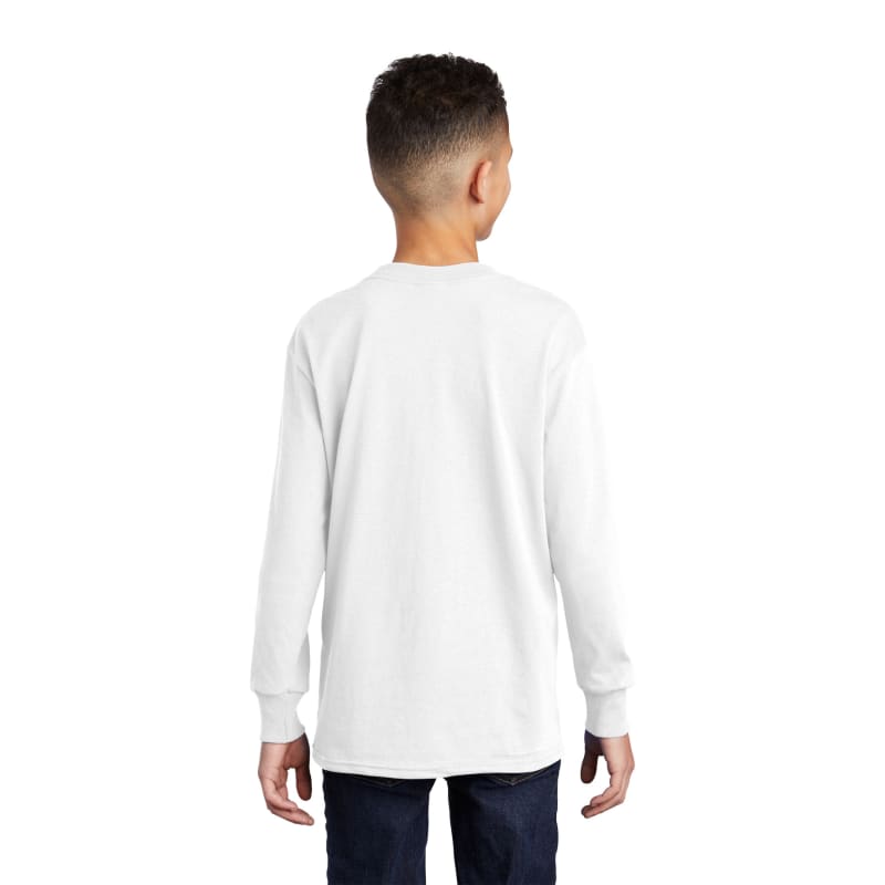 Port & Company Youth Long Sleeve Core Cotton Tee. 47