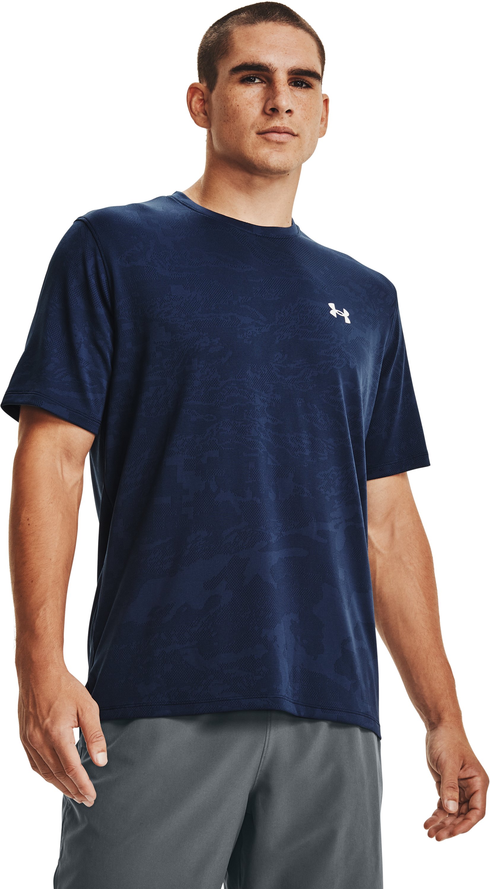 UA Vent Camo Men's Training Short Sleeve 8