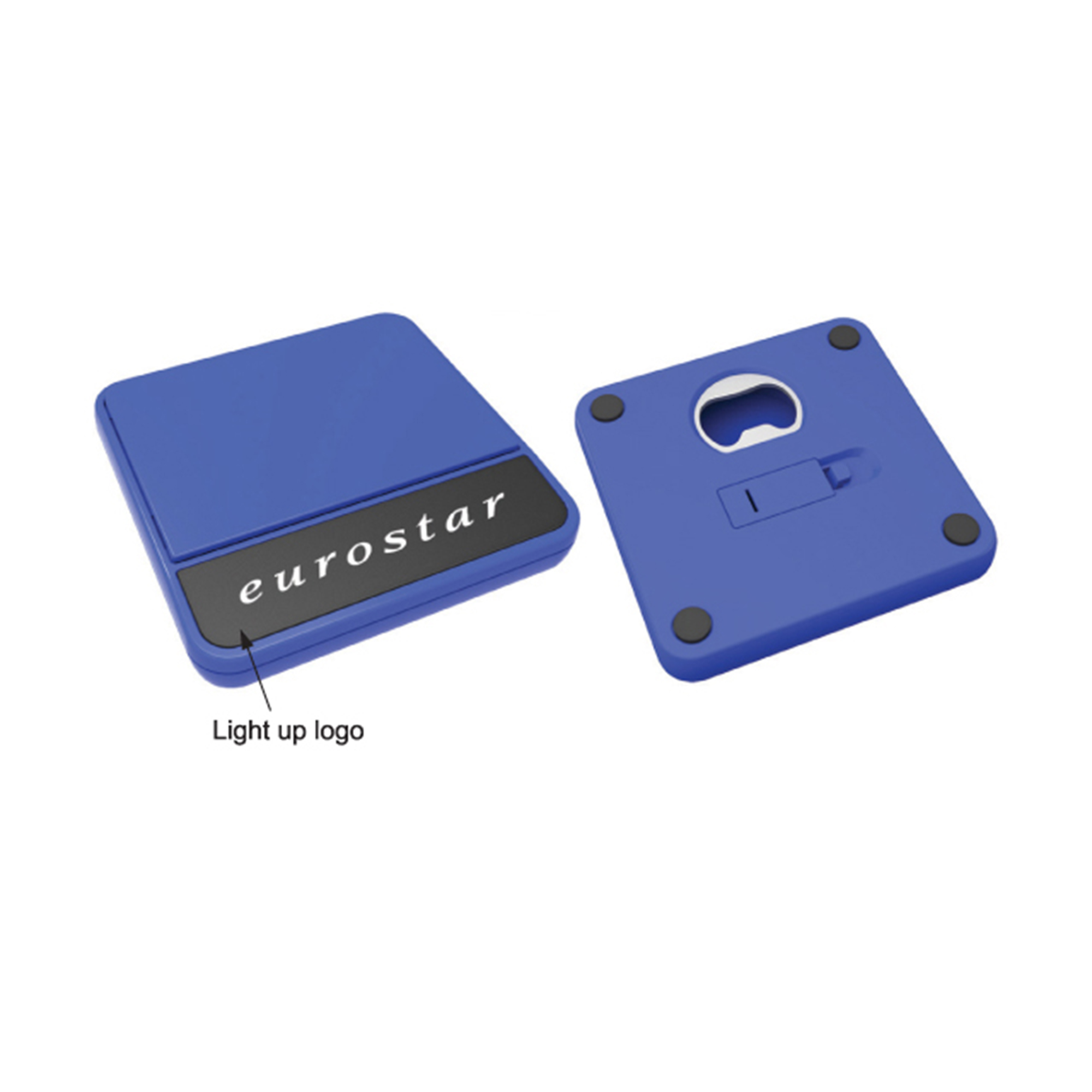 Coaster With Bottle Opener And Light 2