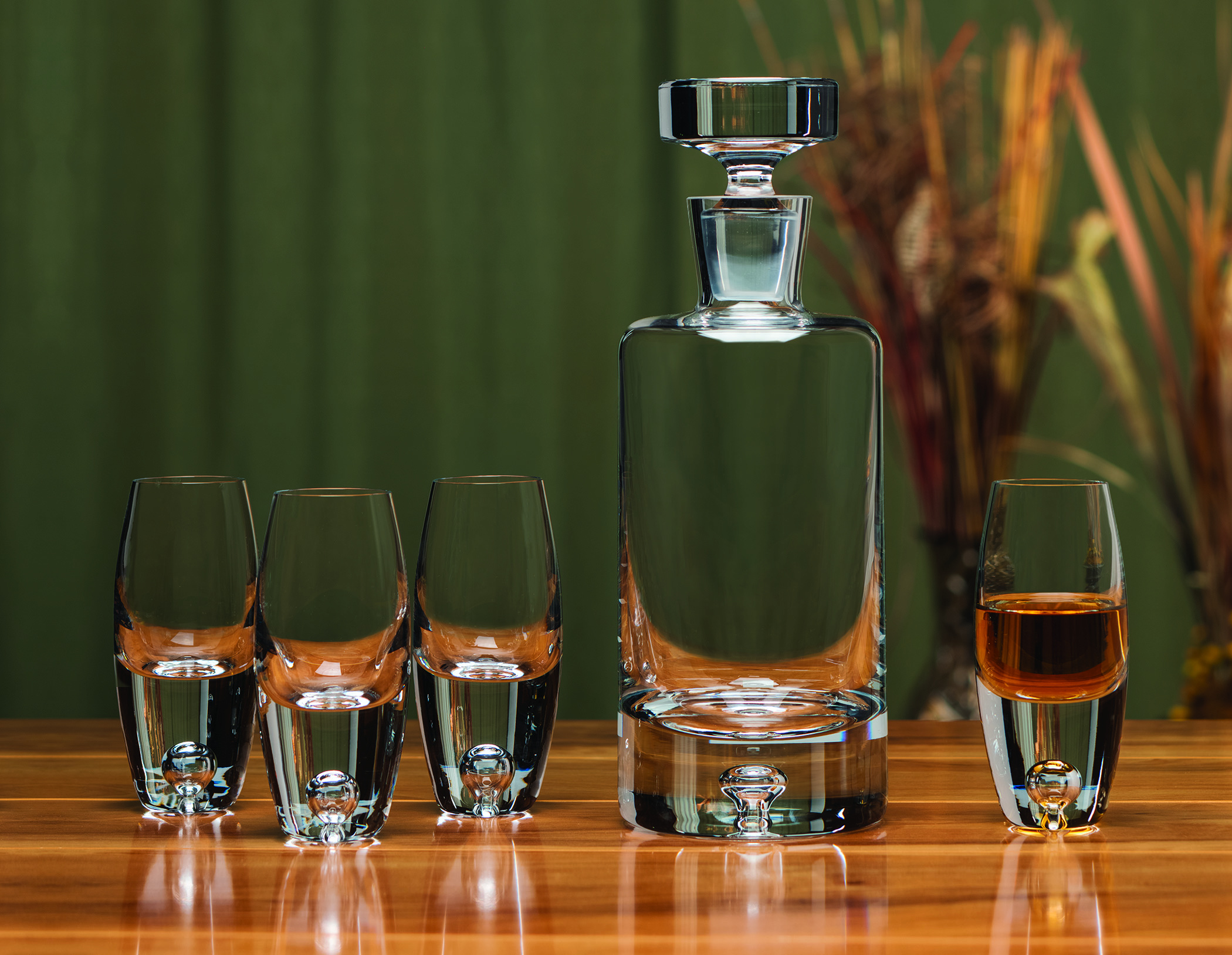 Deluxe Cylinder Decanter Set, 5-Piece 2