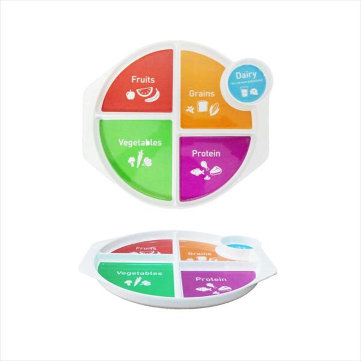 5 Part Divided Server Melamine Plate Portion Disc 1