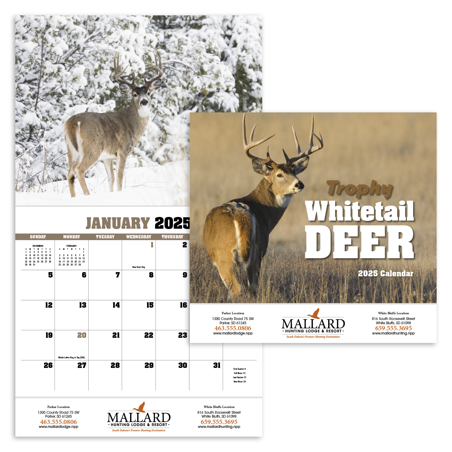 HotLine® Products Trophy Whitetail Deer Appointment Calendar - Stapled 1