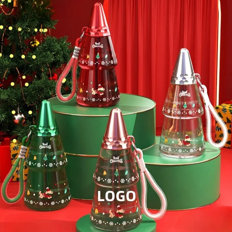 16.91 oz Christmas Water Cup with Lid and Straw 3