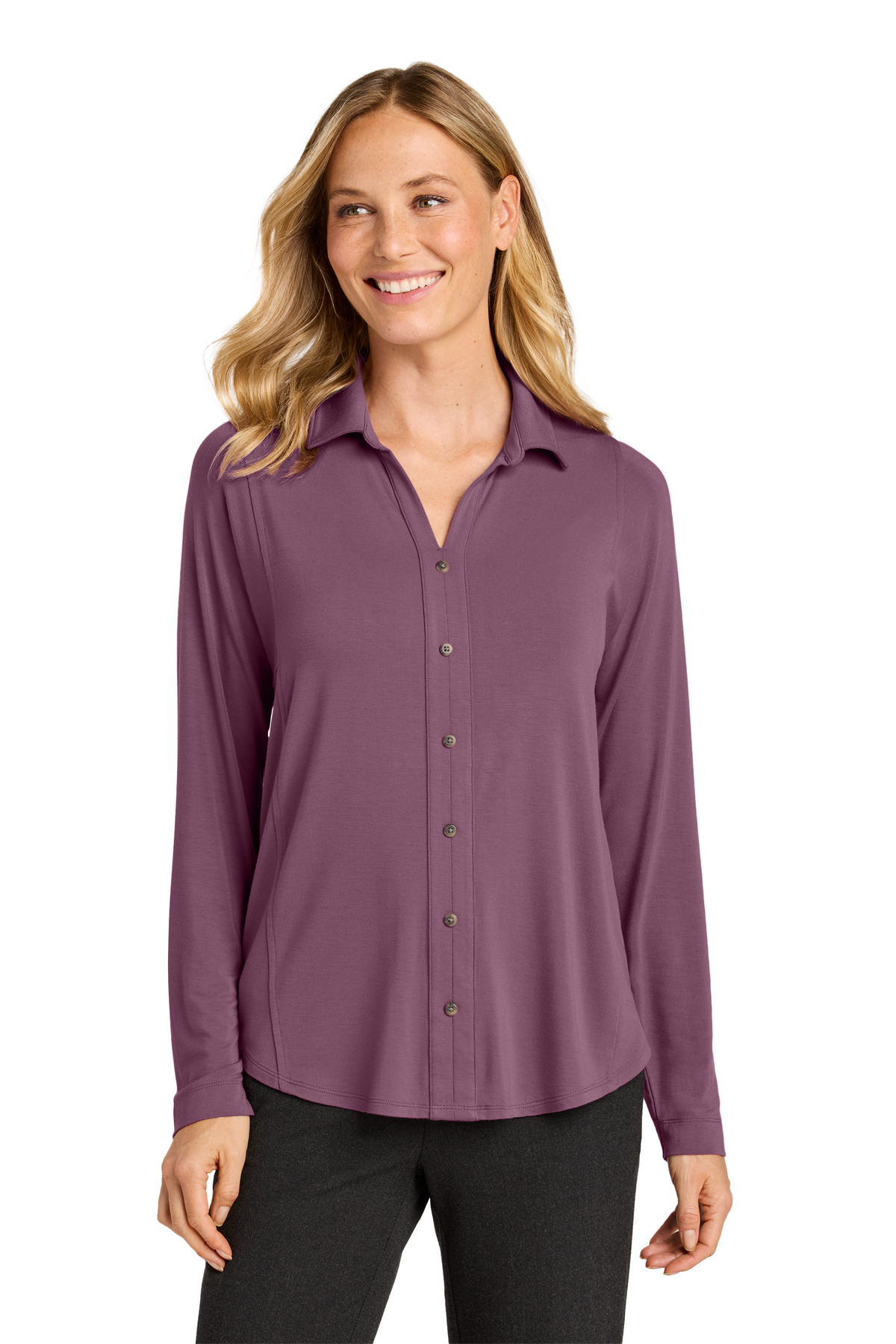 Port Authority Women's Luxe Knit Button Tunic LK5602 8
