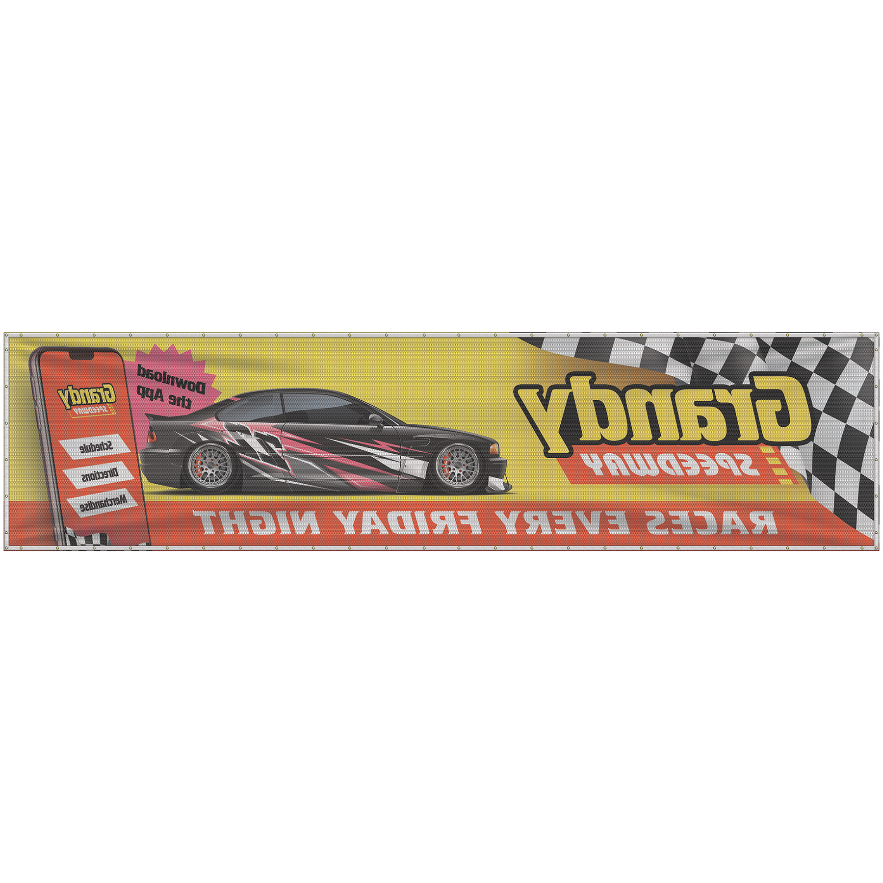 6' x 24' Premium Polyester Mesh Banner 16