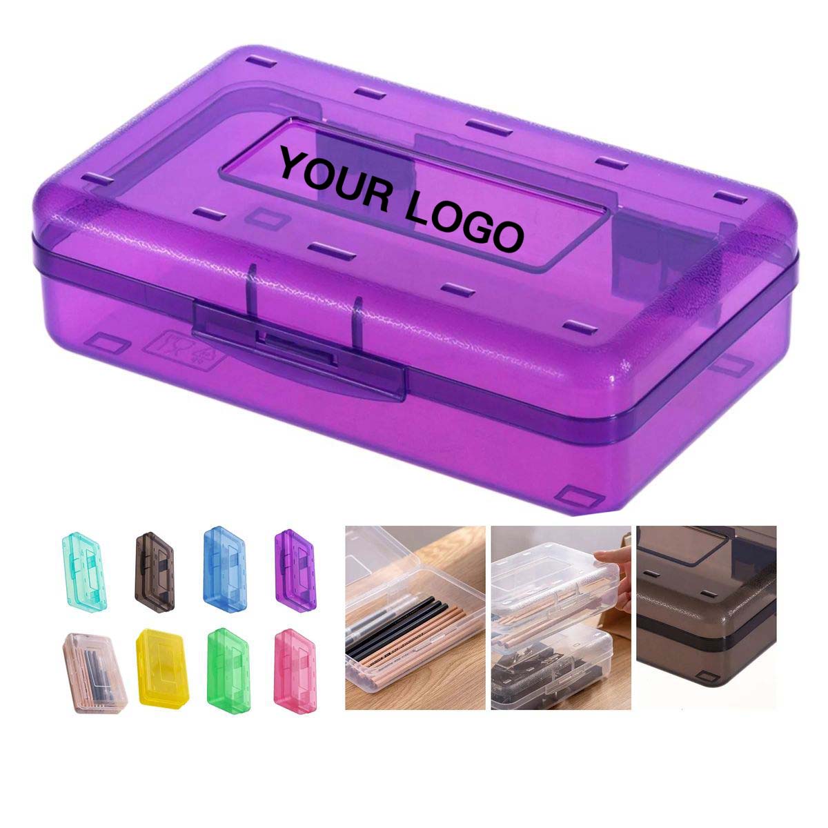Stackable Stationery Storage Box with Secure Clasp 2