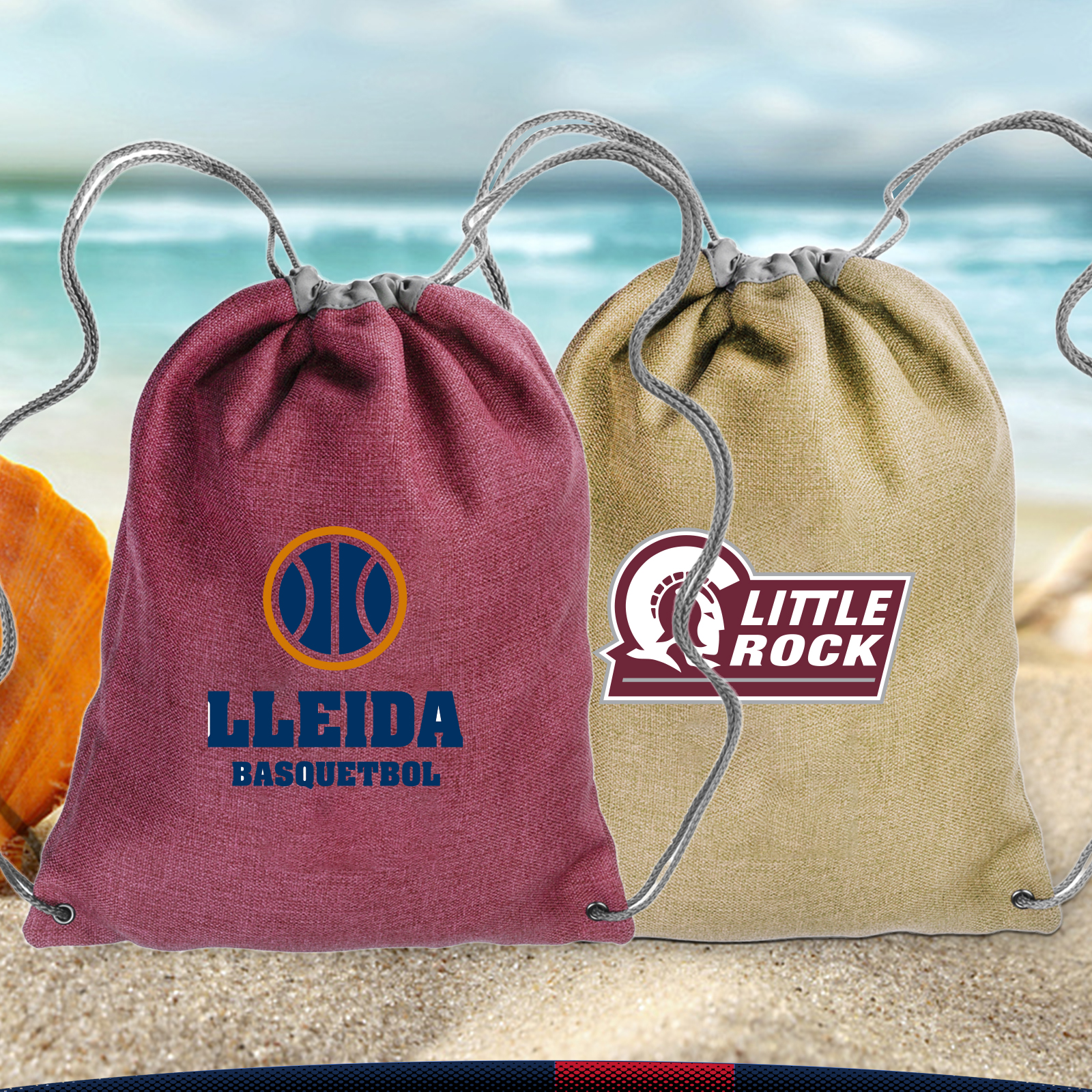 Linen Drawstring Backpacks 5