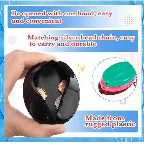 PVC Coin Purse Change Holder Chain Pouch 6