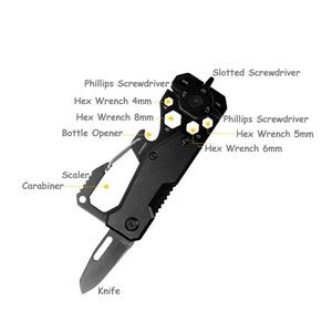 Multi Knife Spoon Fork Tool Kit Foldable Design 8