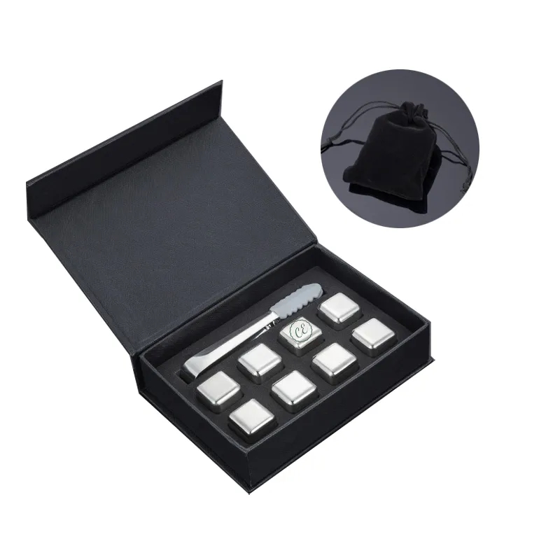 8 Pack Stainless Steel Whiskey Chilling Rocks 2
