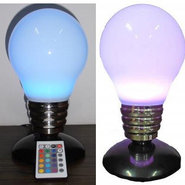 Color Changing LED Light Tabletop Bulb W/ Remote Controller 2