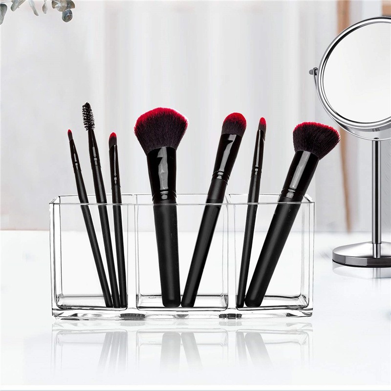 Clear Makeup Brush Holder Organizer 2