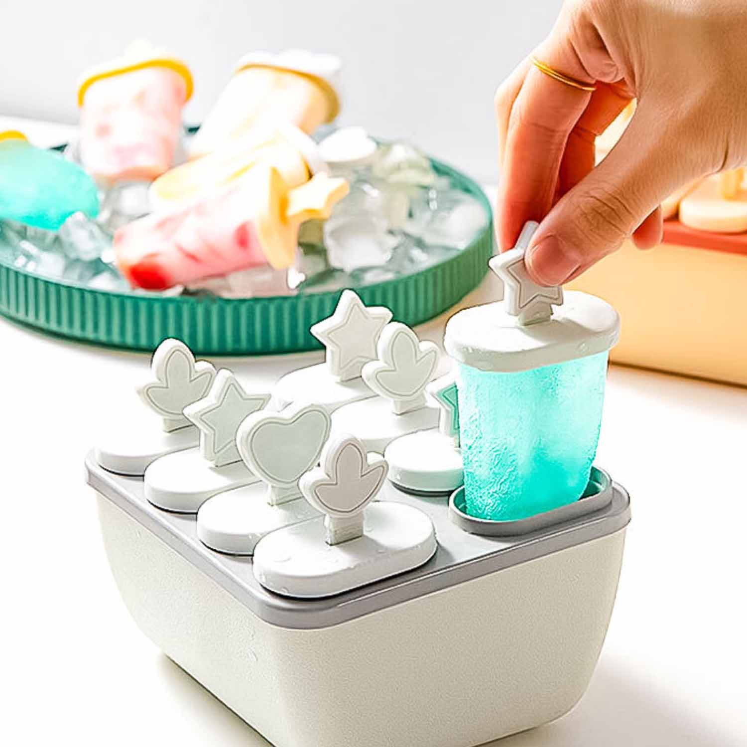 Silicone ice cream mold for children 6